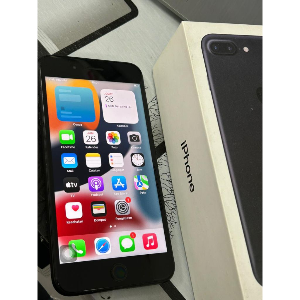 Iphone 7 plus 256 interallop hb 100% minus tombol homebutton. Sisanya aman siap pakai.