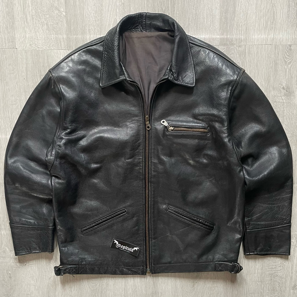 Unbrand Vintage Detroit Genuine Leather Jacket