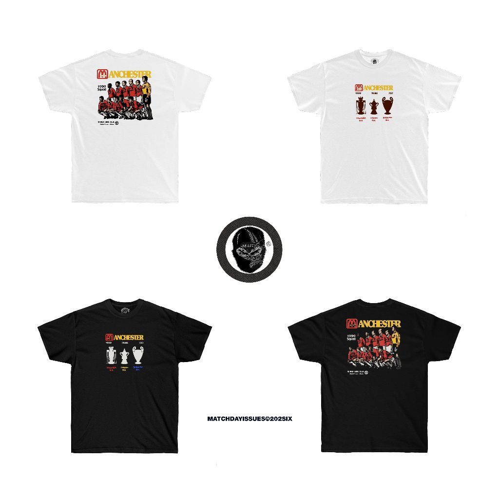 "ManUtd TREBLE FEST" Manchester United Tshirt by FLC®