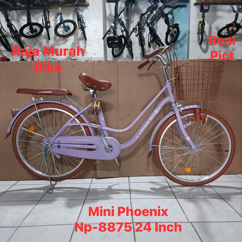 Sepeda Perempuan Keranjang Mini 24 Inch Phoenix 8875 Terbaru sepeda Phoenix 8875 24 Inch