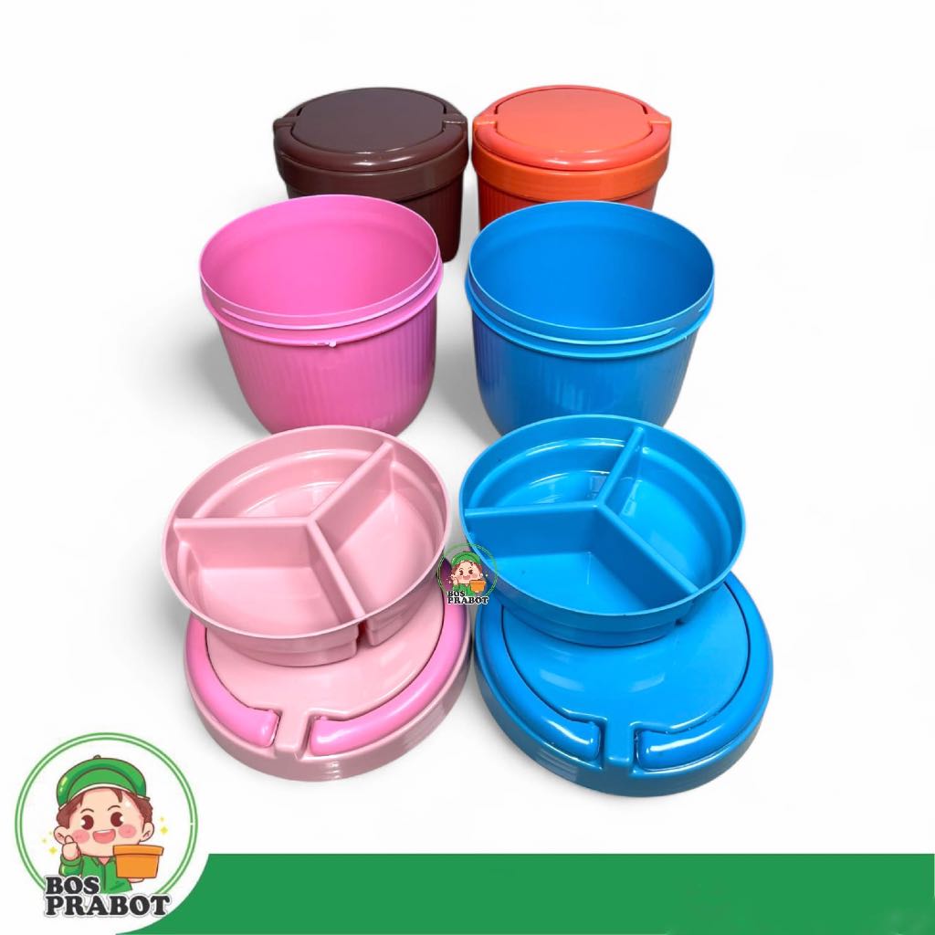 Rantang Lunch Box Sekat Plastik Food Grade PP5  / Rantang Bekal Lucu / Rantang Besek
