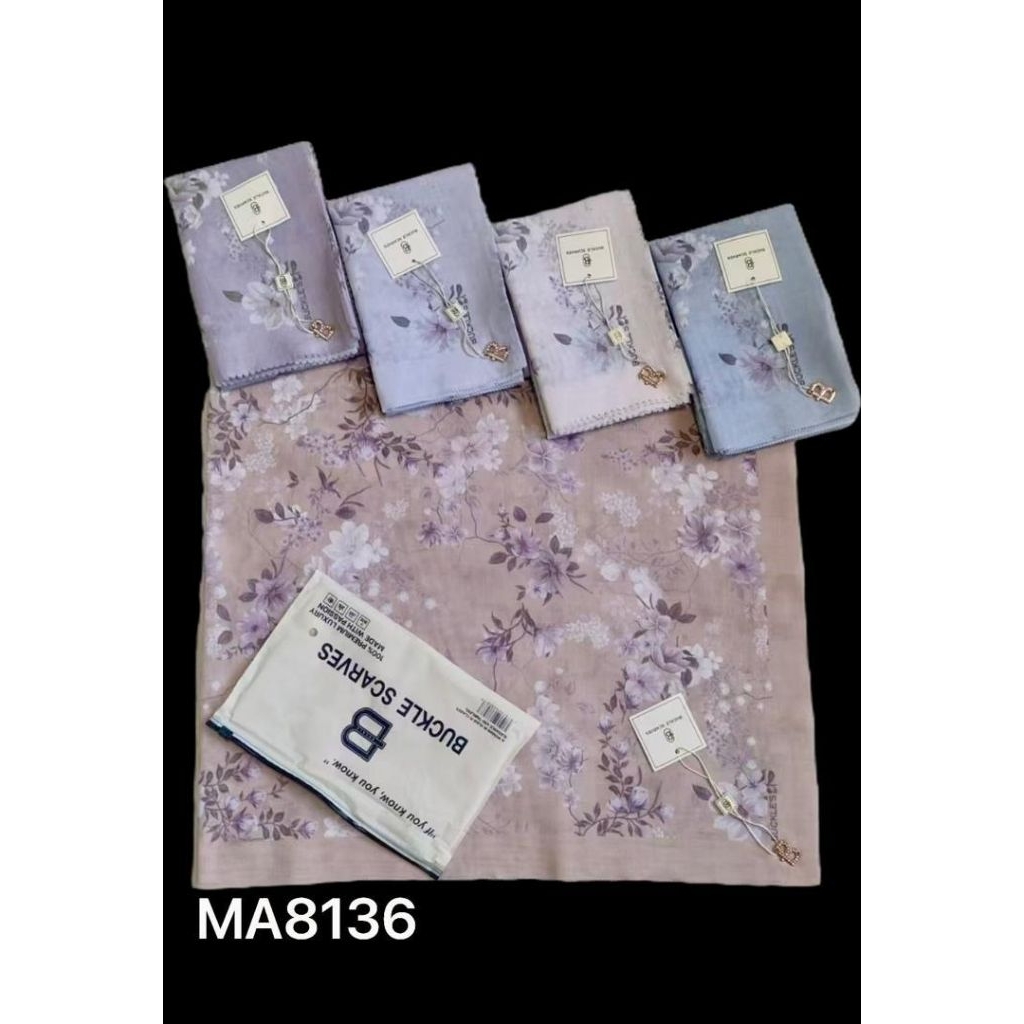 Hijab Segiempat Motif Buckle Scarves - Segiempat Buckle Scarves