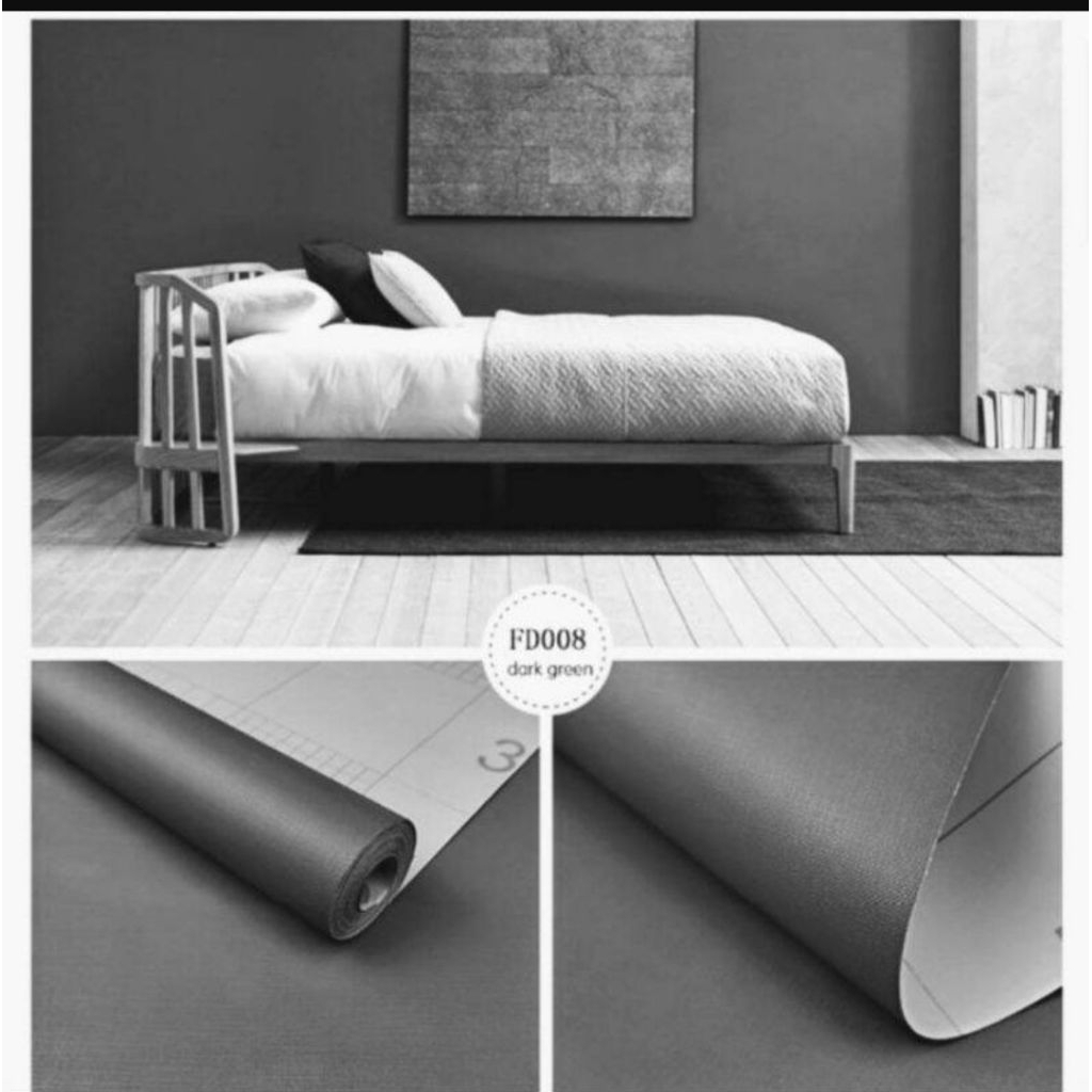 WALLPAPER DINDING MOTIF POLOS ABU TUA