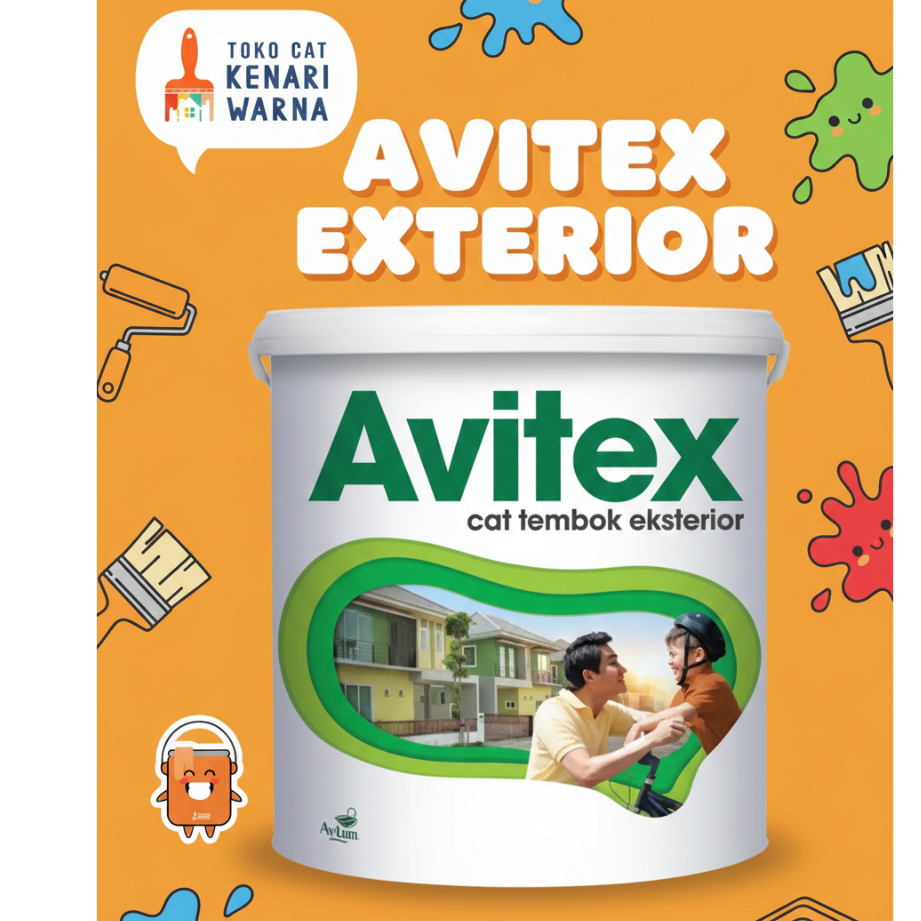 AVITEX CAT TEMBOK EXTERIOR (TINGTING) - CAT TEMBOK EXTERIOR 5 kg
