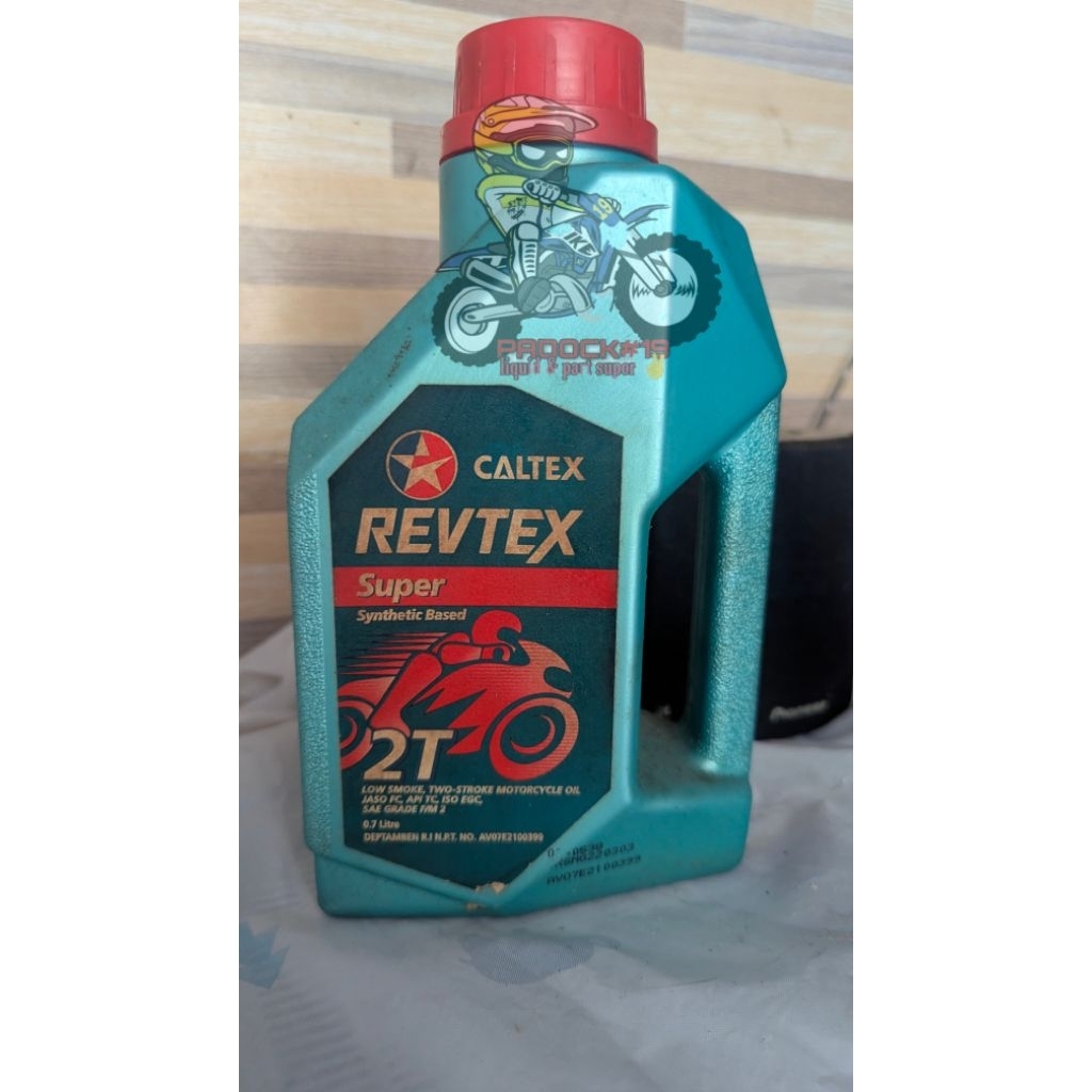 Oli samping motor 2tak CALTEX REVTEX SUPER 0,7LITER