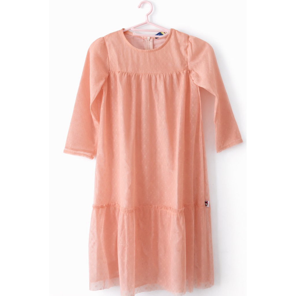Dress tile Lengan Panjang Anak Perempuan Warna Peach That’s Donald / Rodeo Junior | New