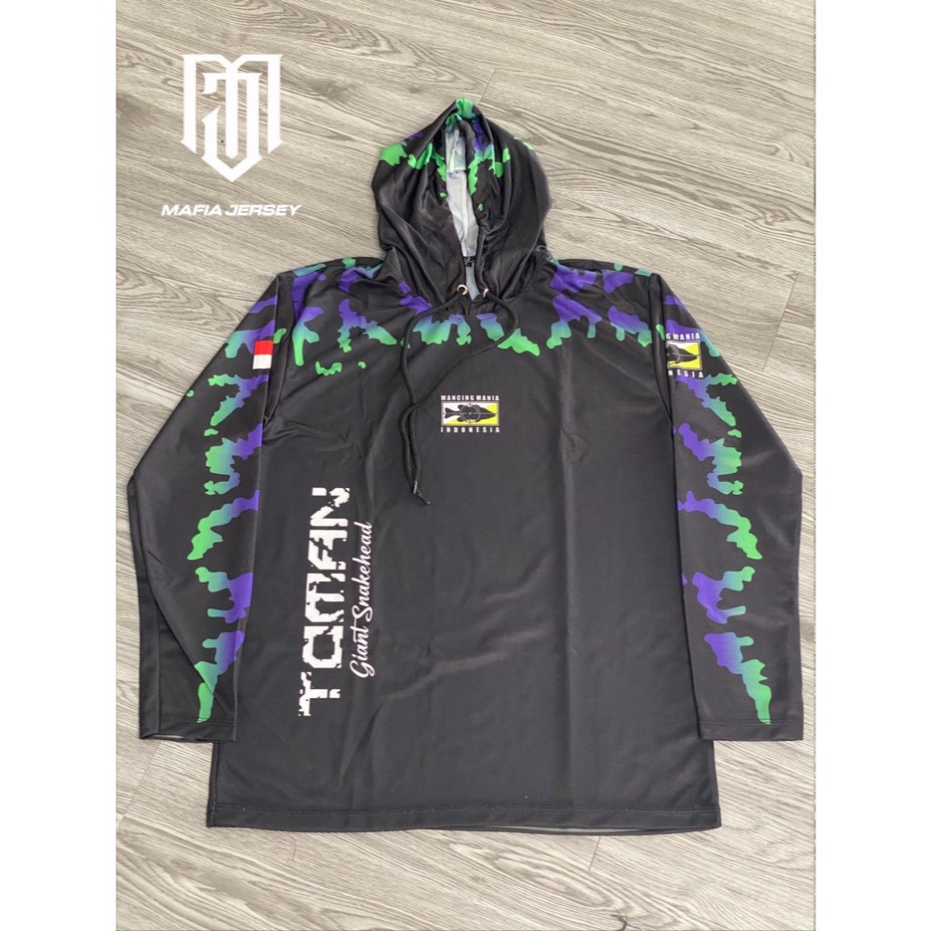 BAJU  MANCING JERSEY MANCING LENGAN PANJANG KAOS MANCING PURPLE TOMAN