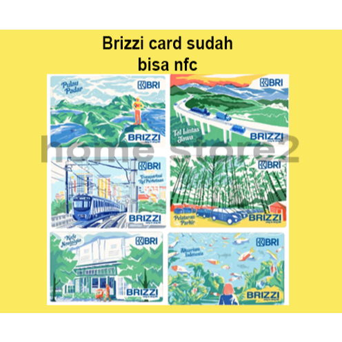 KARTU BRIZZI BRI ORIGINAL EDISI LOGO BRIZZI