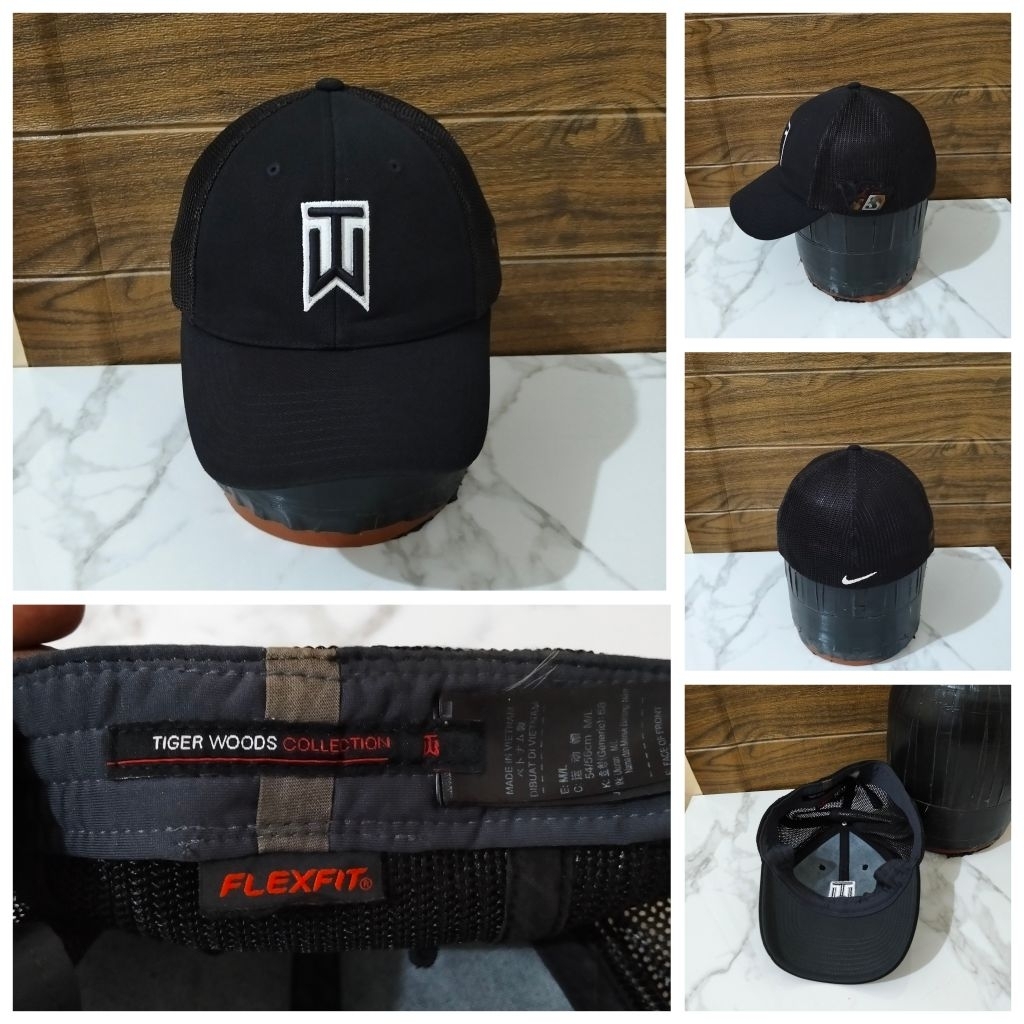 TOPI SECOND CAP FITTED TIGER WOODS