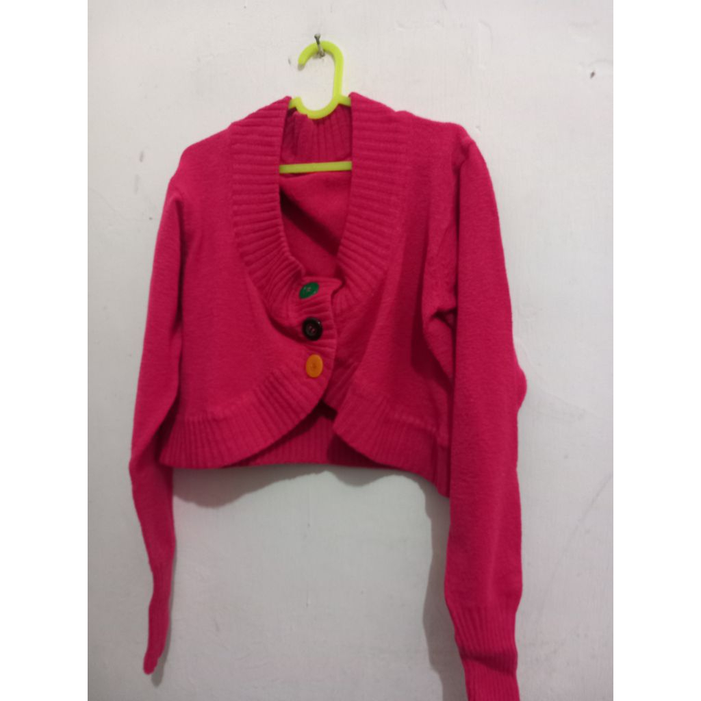 cardigan anak tanggung perempuan preloved