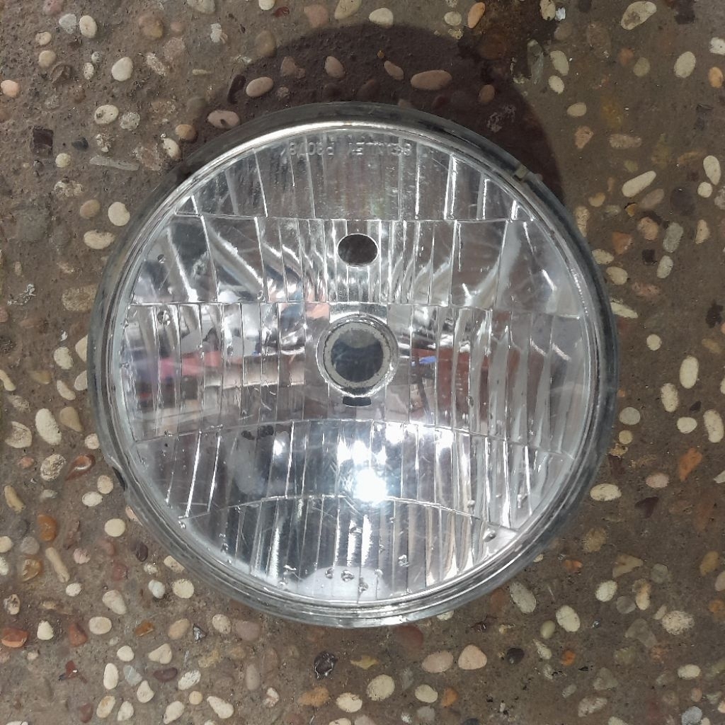 BAHAN LAMPU BILED/PROJIE, REFLEKTOR SET KACA LAMPU DEPAN HONDA TIGER 200 TIREV OLD LAMA , KONDISI BE