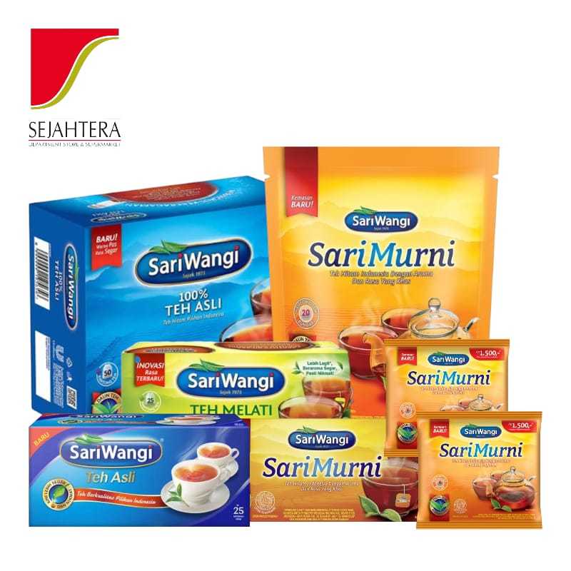 SARIWANGI Teh Celup Teh Asli Sari Murni Teh Hitam Jahe Mawar - All Variant