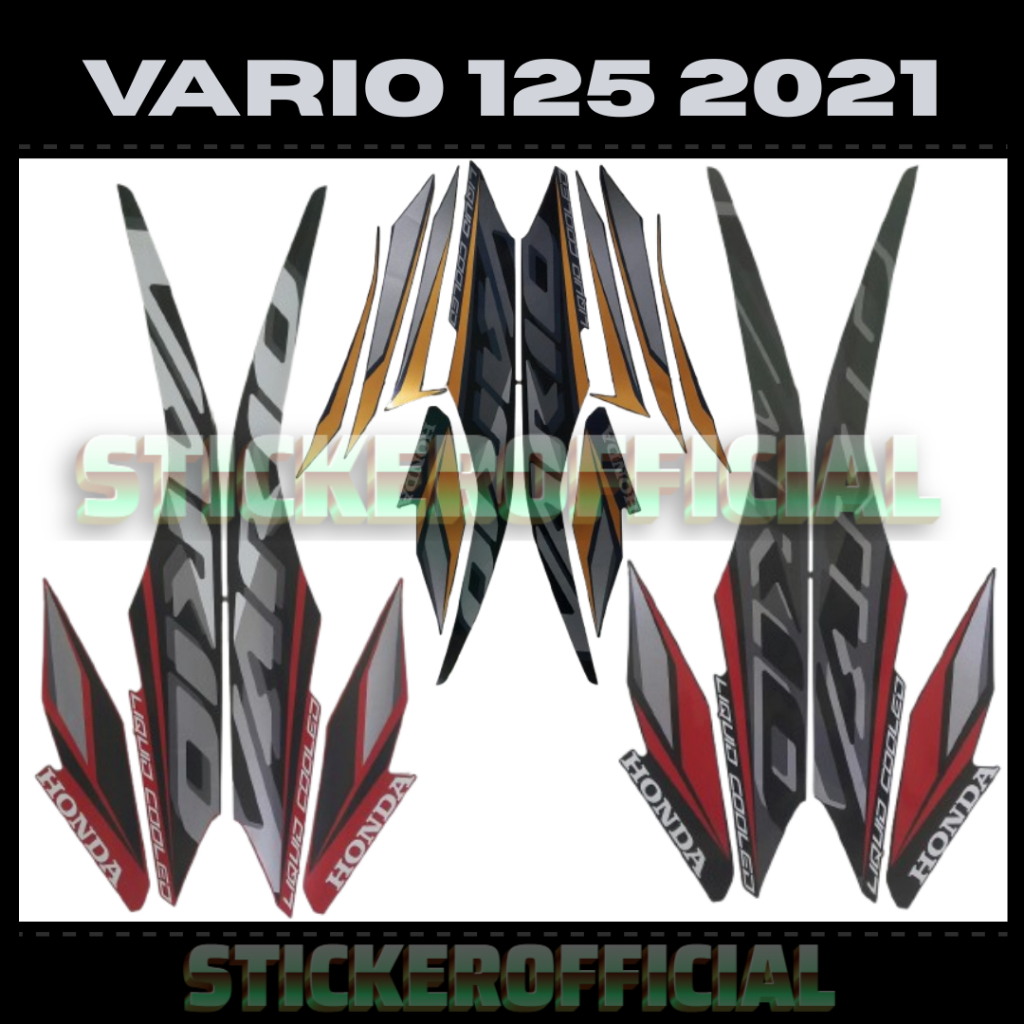 Sticker Striping Standar Motor Honda Vario 125 2021
