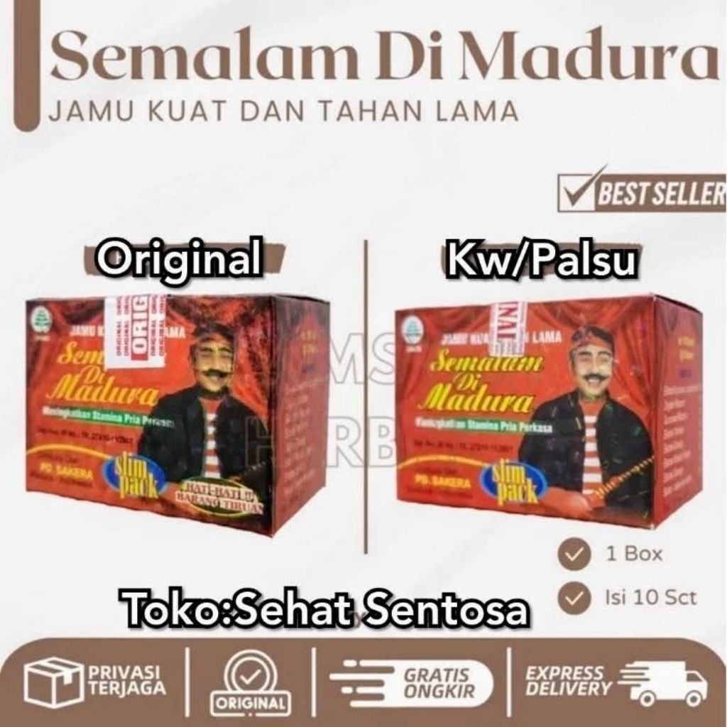 Semalam dimadura Original Obat Kuat Pria Pinang Muda - Jamu Herbal Tahan Lama