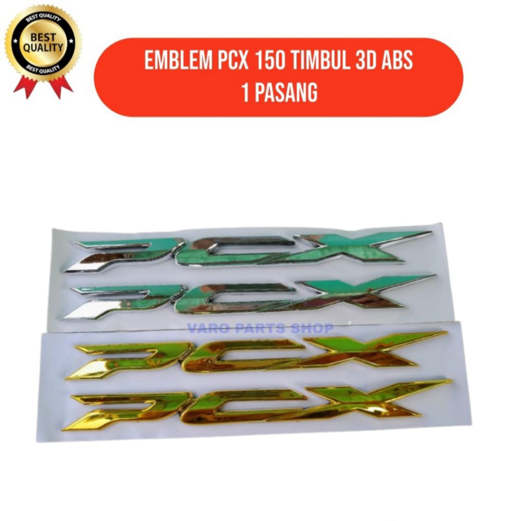 EMBLEM PCX 150 TIMBUL 3D ABS/EMBLEM LOGO PCX 150