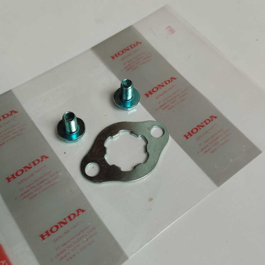 Ring Gear Depan/Plat gear Honda Gl Pro Max Tiger Megapro Cb150R Verza Gl 100 Cb 100 RING+2 BAUT