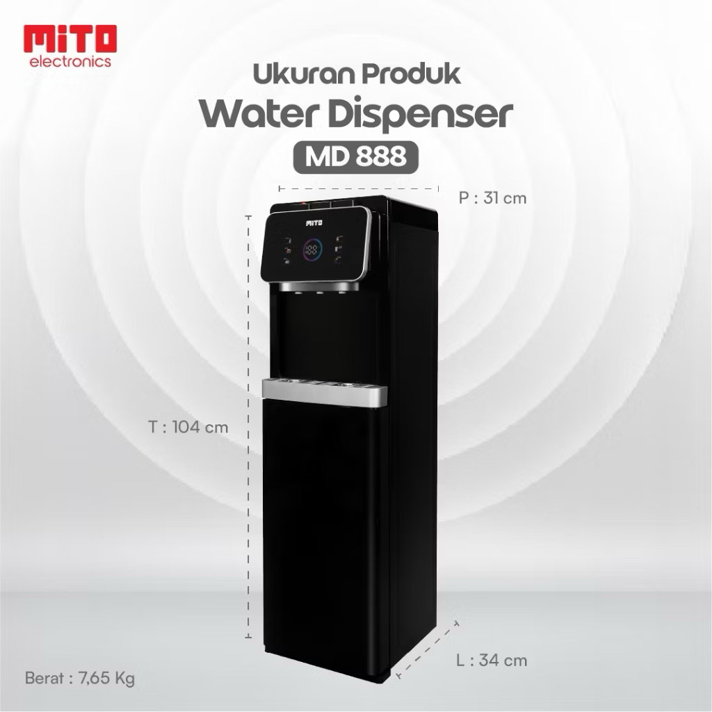 Mito Dispenser Air Minum Galon Bawah MD888