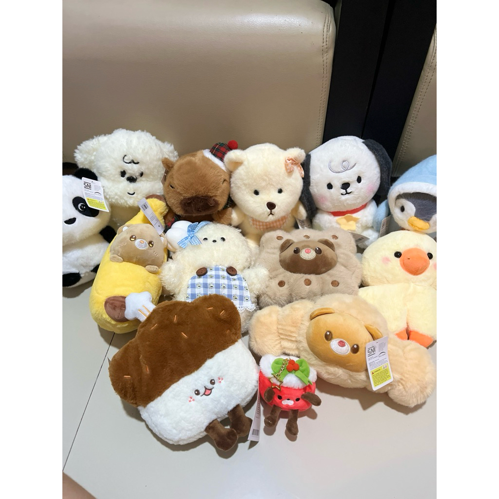 Boneka Oh Some capit / funifun capit Boneka capit ohsome / kkv / beruang / gajah / kucing / anjing /