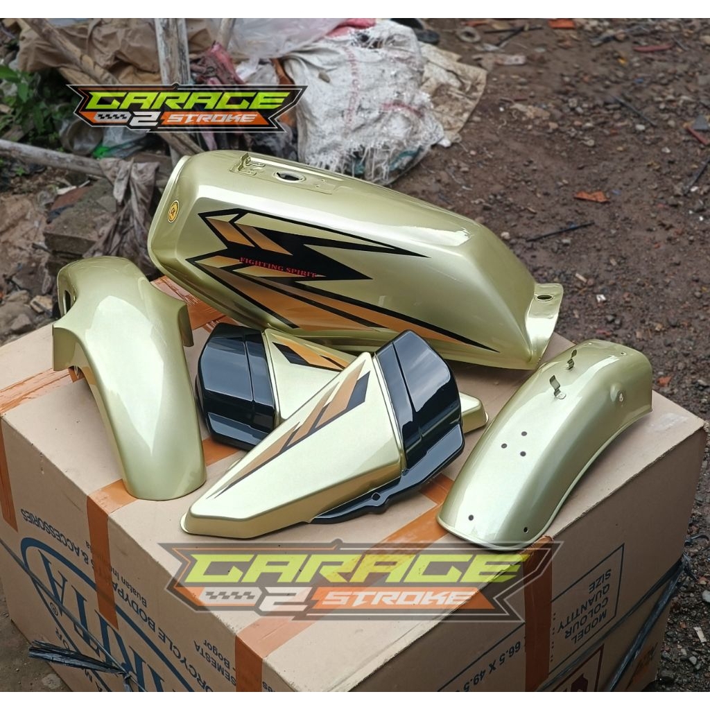 Body Set Yamaha RX King Rxking Warna Gold 2002