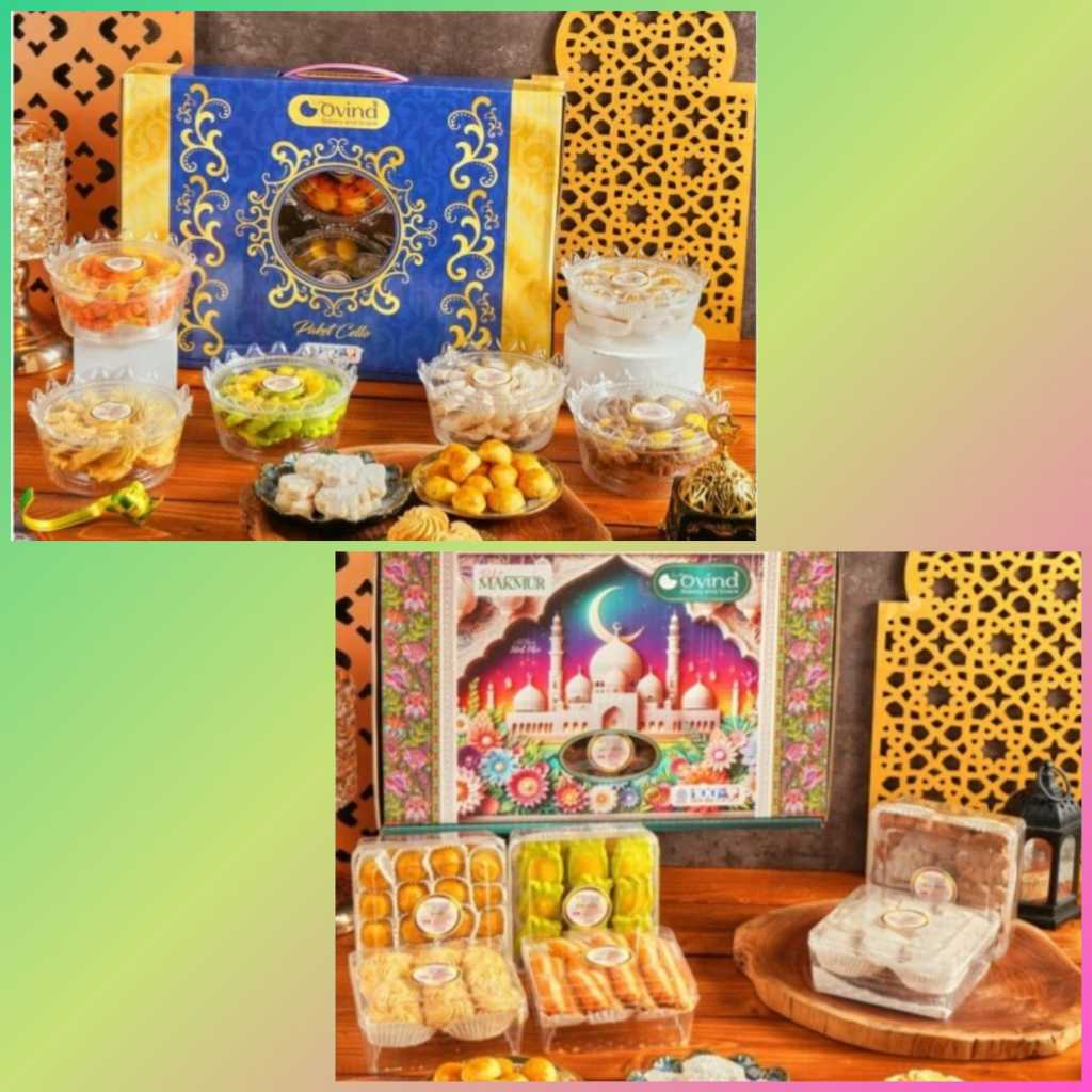 Lebaran Kue Kering Ovind paket isi 6
