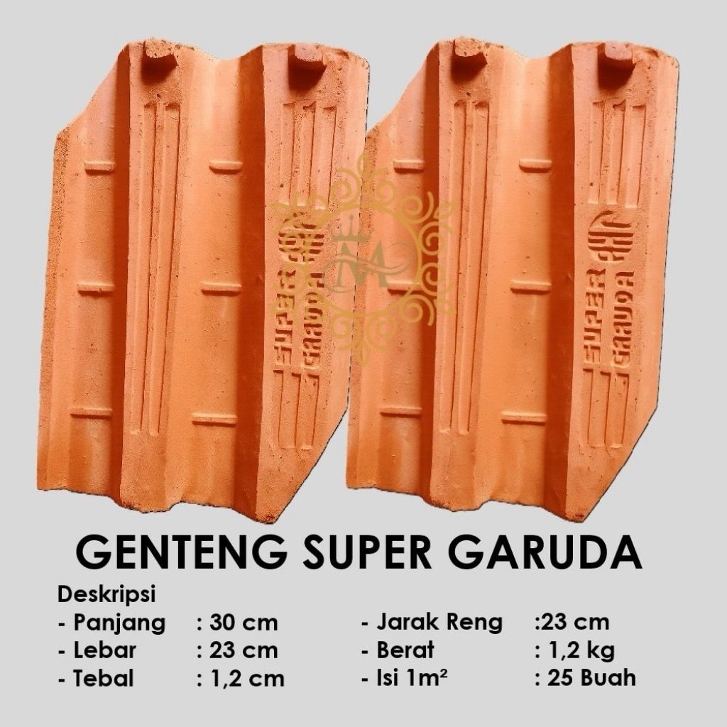 Genteng Tanah Liat Press Murah Berkualitas - Genteng Super Garuda