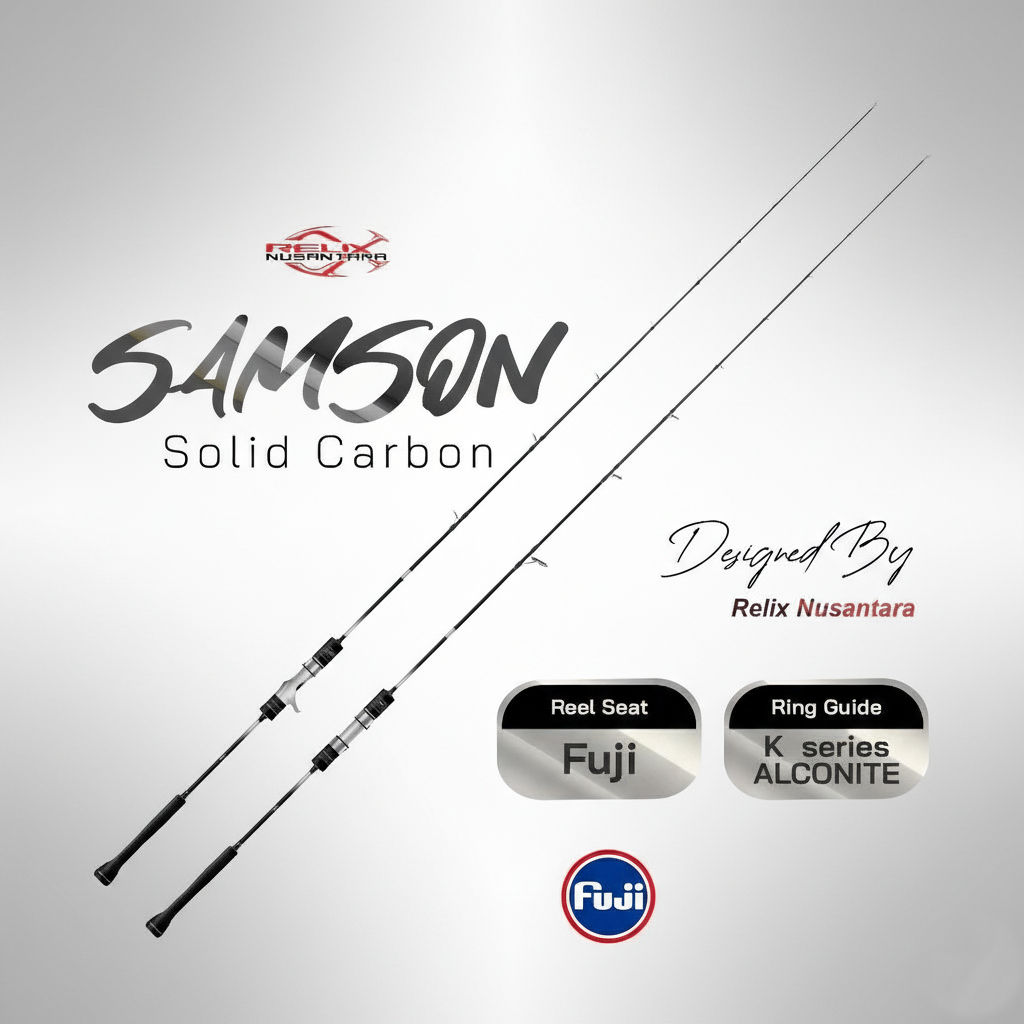 Joran Relix Nusantara Samson | Joran Slow Jigging | Joran Jigging Solid Carbon