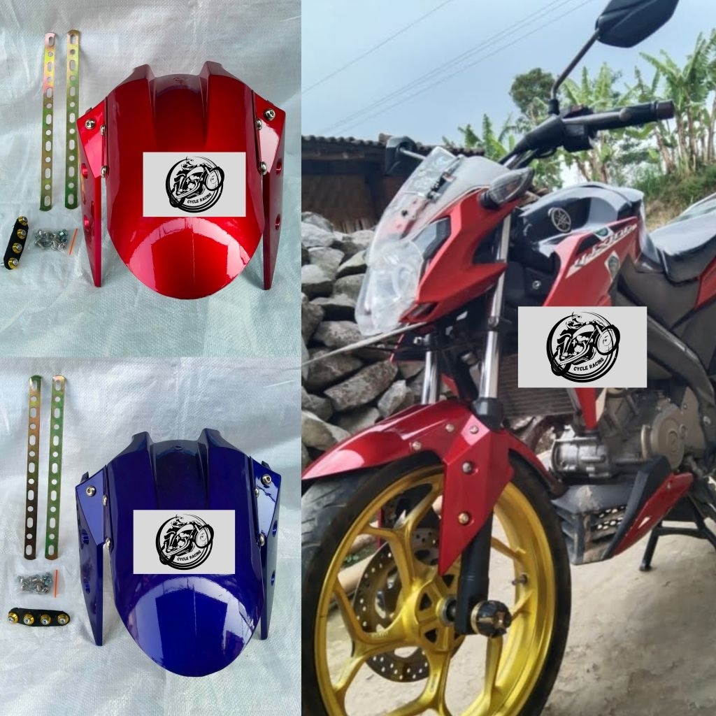 SPAKBOR DEPAN MODEL VARIASI NINJA 250 FI UNIVERSAL MOTOR VIXION ADVANCE 2015 2016 2017 PLUS BAUT