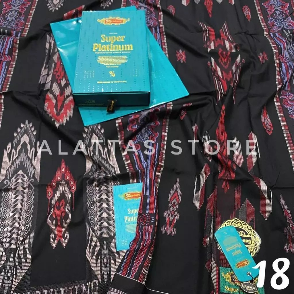 SARUNG KETJUBUNG PLATINUM GOLD ORIGINAL. // SARUNG Ketjubung Super Platinum 100% Ori//Sarung kecubun