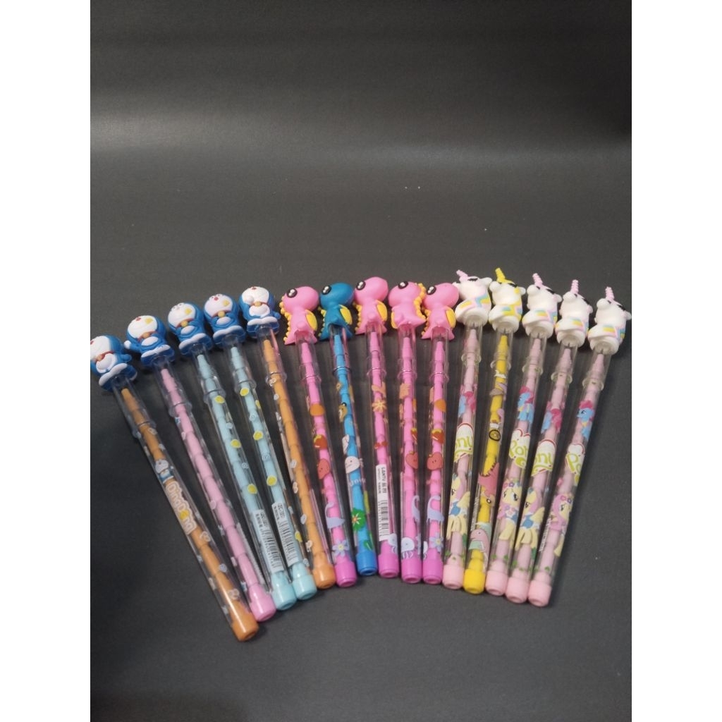 pensil susun karakter/pensil lucu anak²