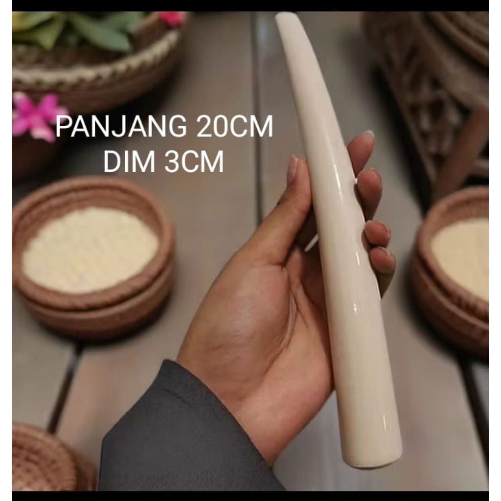 once pipa pipo cangklong Sarigading asli 20cm serat gading