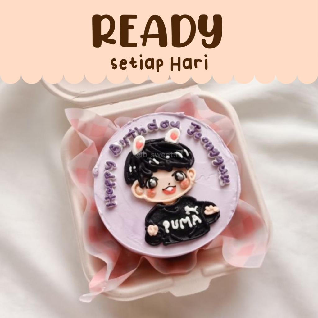 [D/10] kue ulang tahun/ Korean bento cake/ Korean lunchbox cake/ mini cake/ korean cake/ custom cake