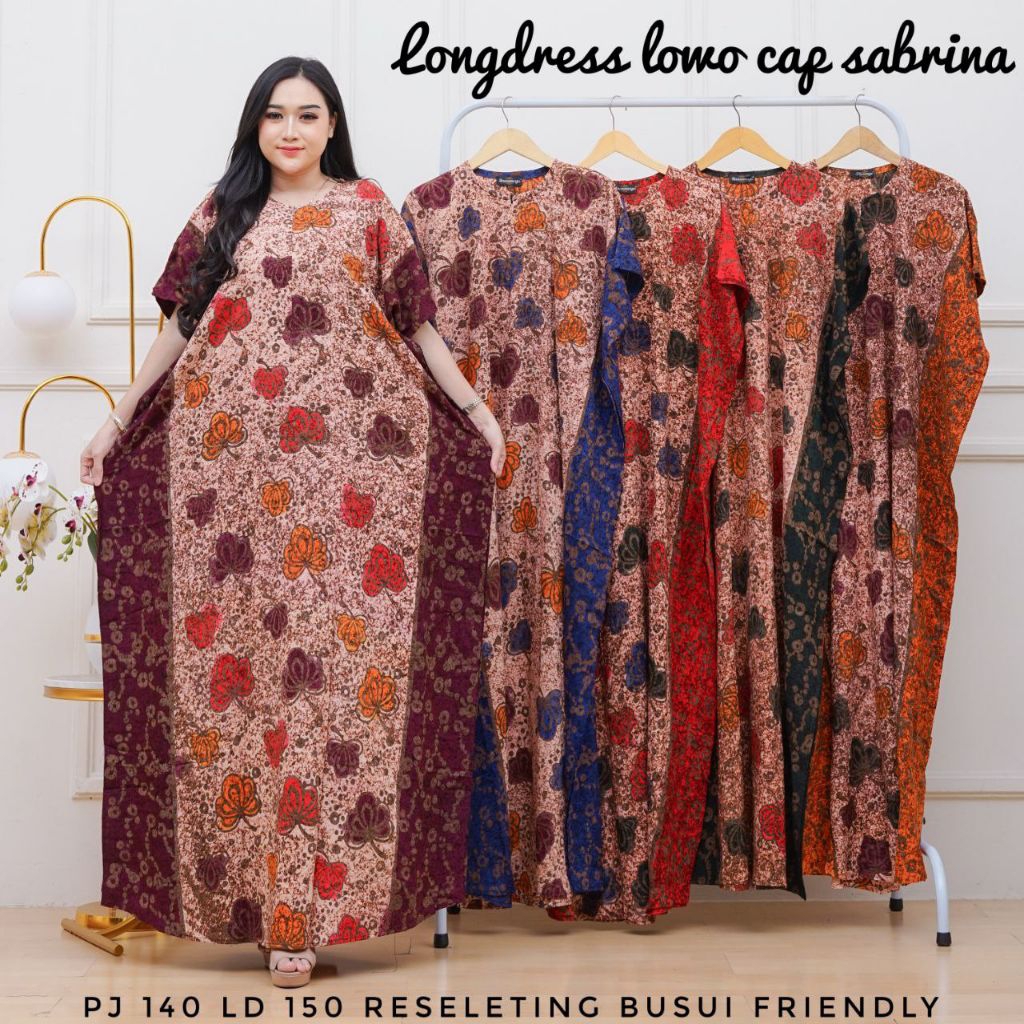 LONGDRES LOWO CAP SABRINA  DASTER LOWO JUMBO BATIK CAP