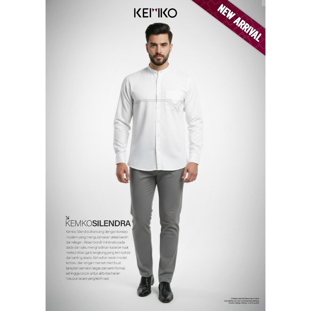 Kemko Silendra | Kemko Lengan Panjang | Kemeja Lengan Panjang | Koko Lengan Panjang | Koko Rabbani [