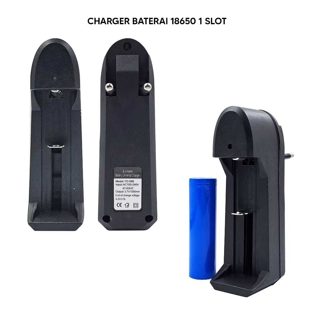 charger BATERAI Battery Batre 18650/senter swatt