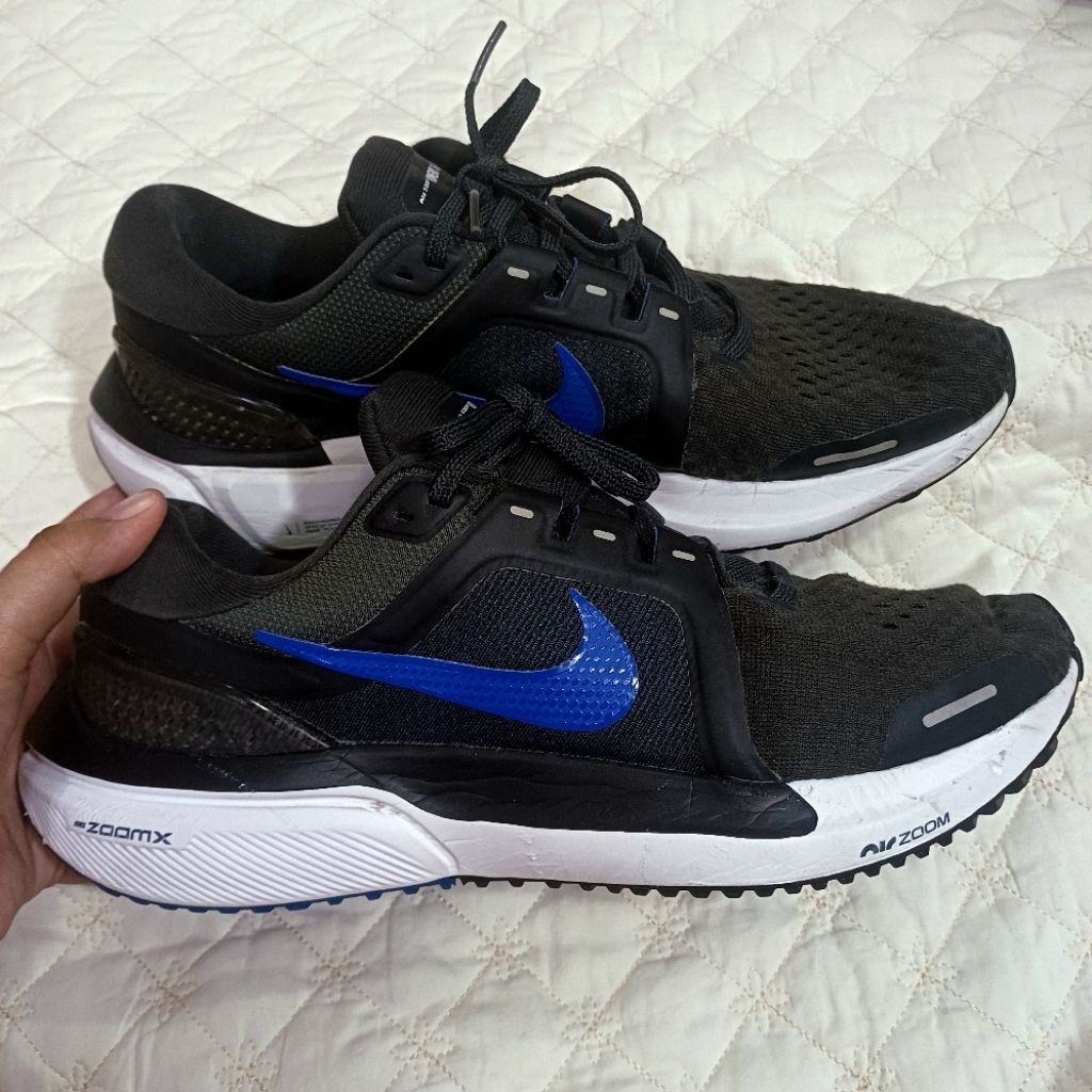 Nike Air Zoom Vomero 16 Running Shoes Anthracite Racer Blue | Sepatu Lari Run Busa Biru Hitam Laki P