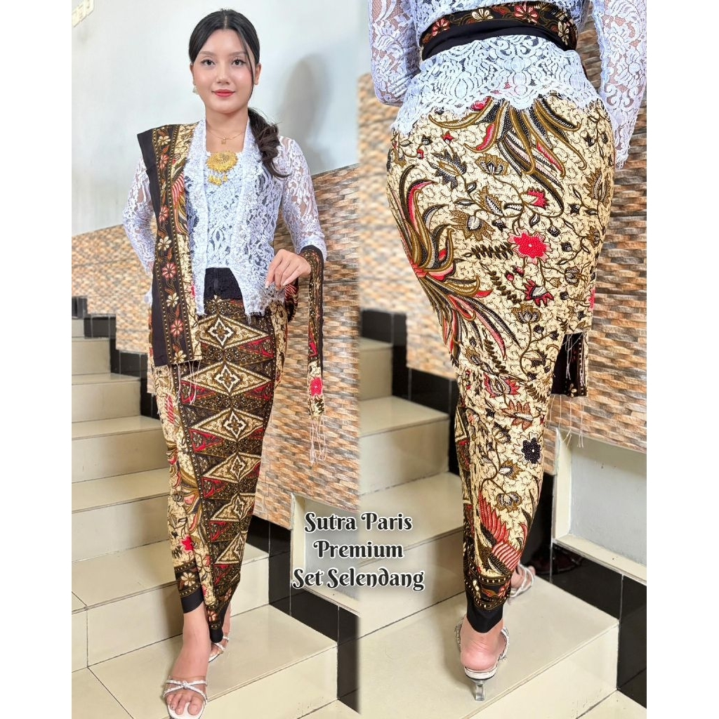 Kamen Batik Lembaran Set Selendang // kain batik