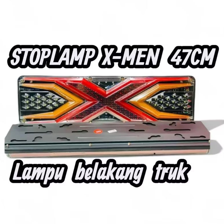 LAMPU STOPLAMP TRUK 24V X-MEN 47CM STOP LAMP Lampu Belakang Truk 12/24V CANTER GIGA DYNA DUTRO