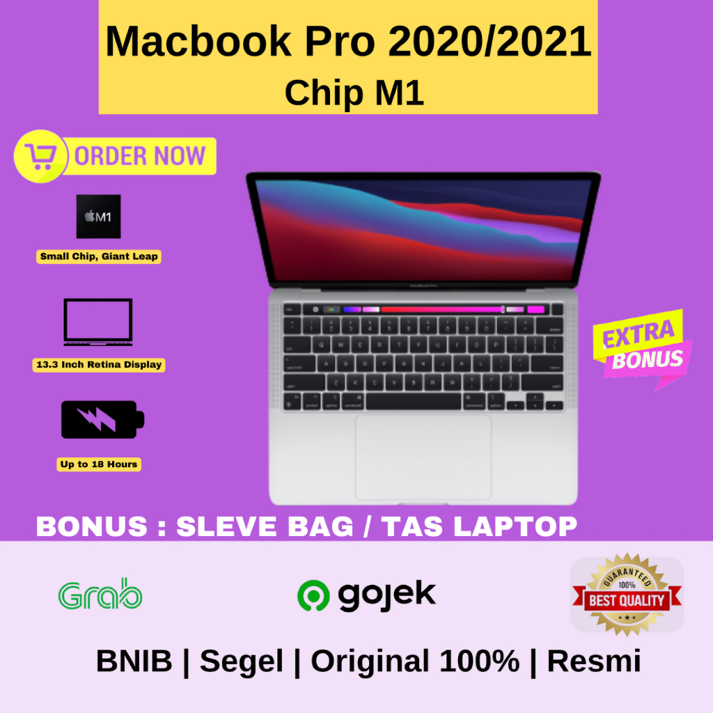 Apple Macbook Pro M1 2020/2021 512Gb | 256Gb Chip M1 Original
