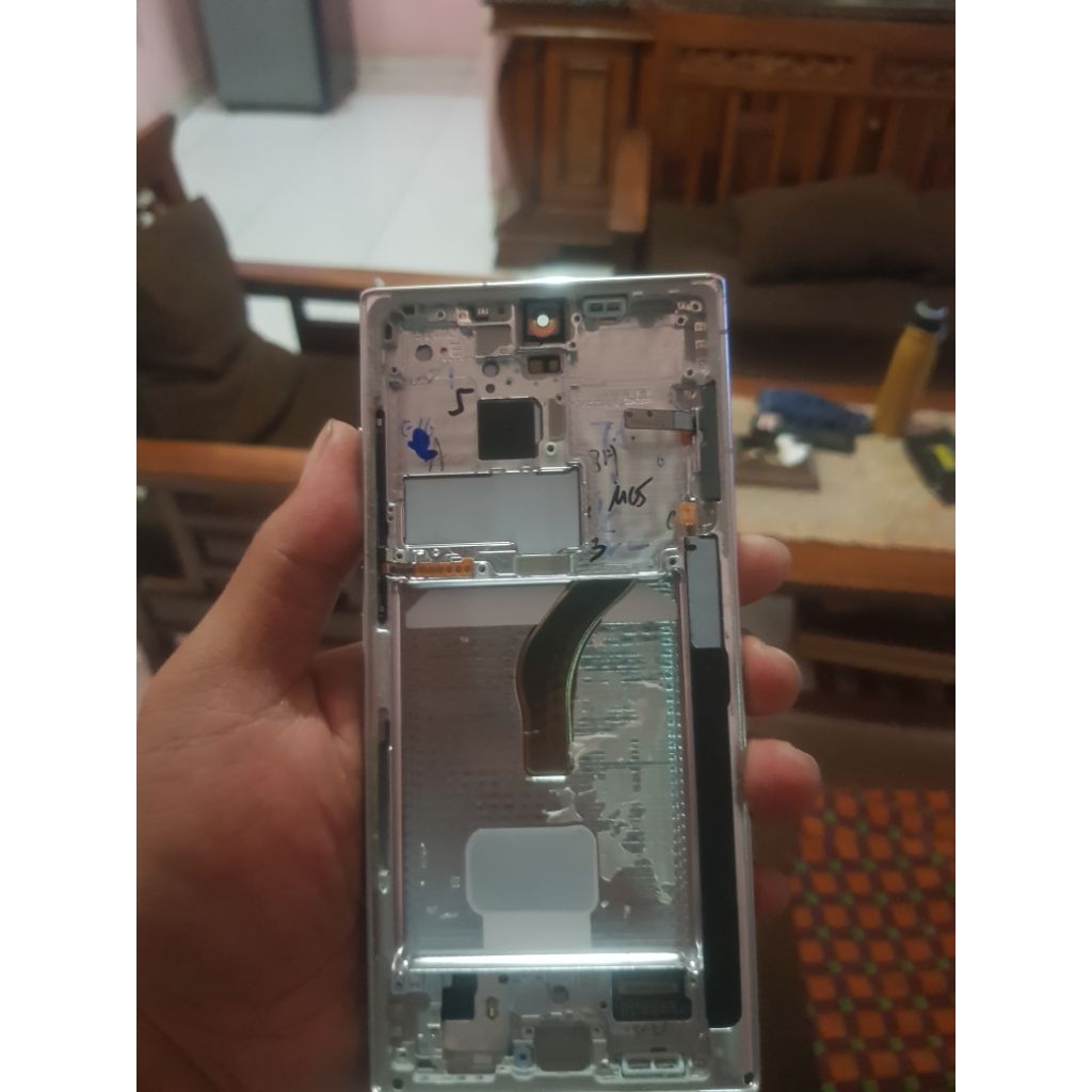 lcd samsung s22 ultra ori blank putih