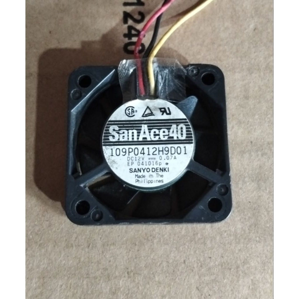 KIPAS FAN 3PIN 4X4 12V 0.07A T 1CM BEKAS