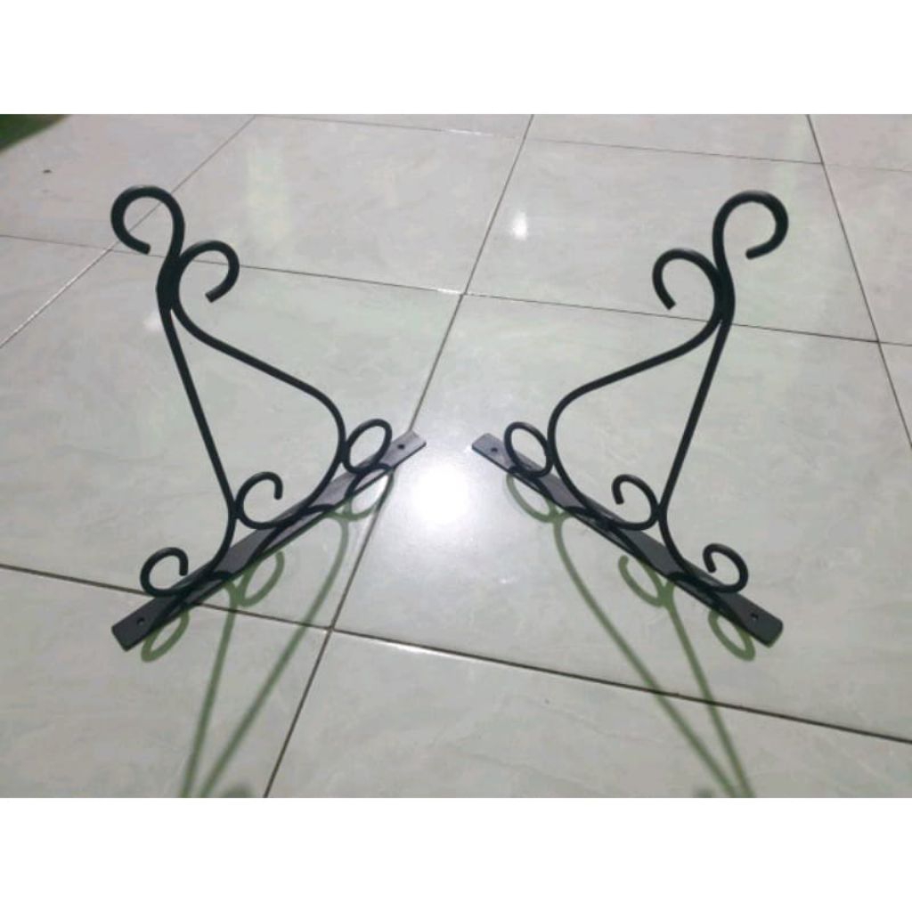 RAK POT BUNGA GANTUNG STANDING POT DINDING POT BUNGA BESI GANTUNGAN RAK POT BUNGA