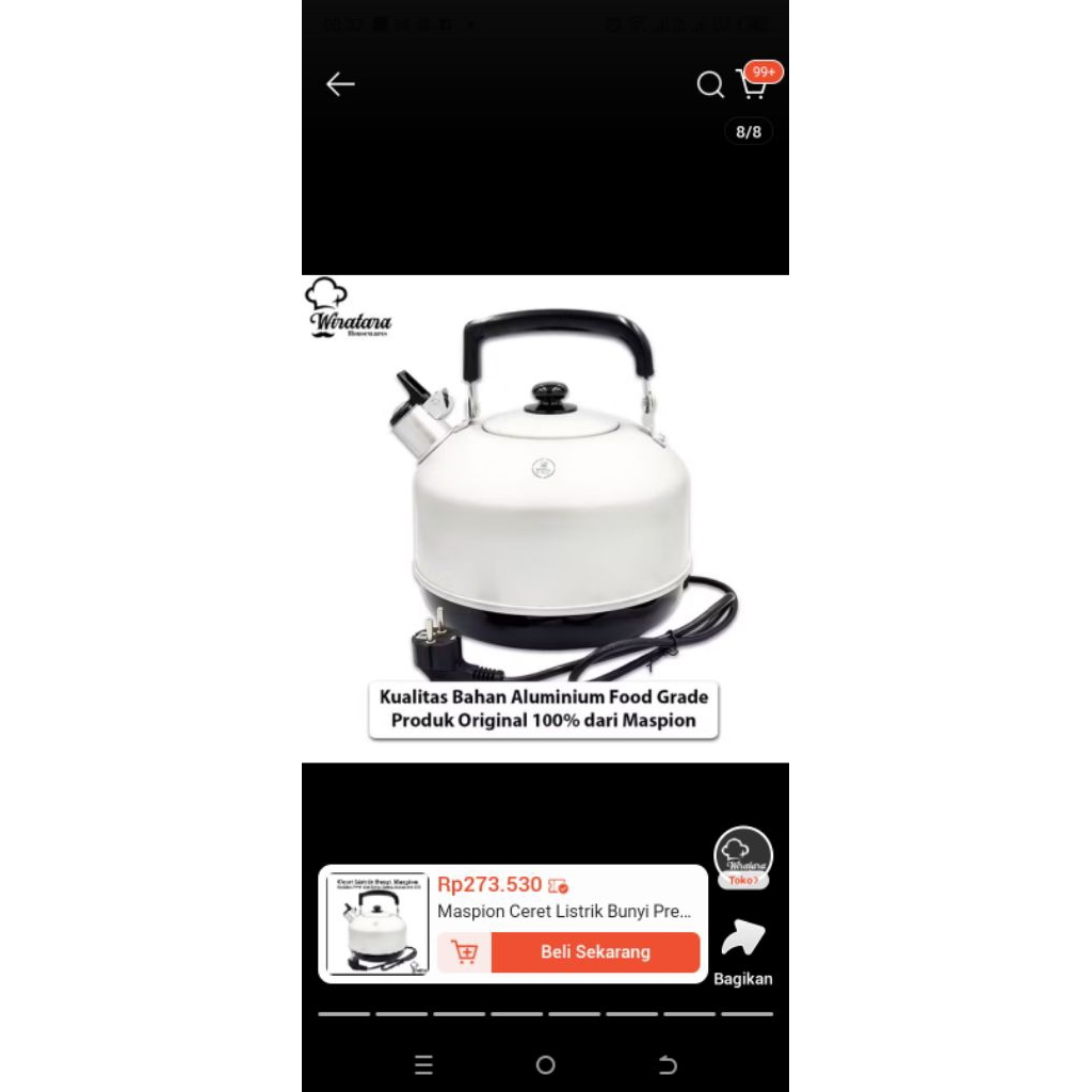 Teko Listrik Maspion