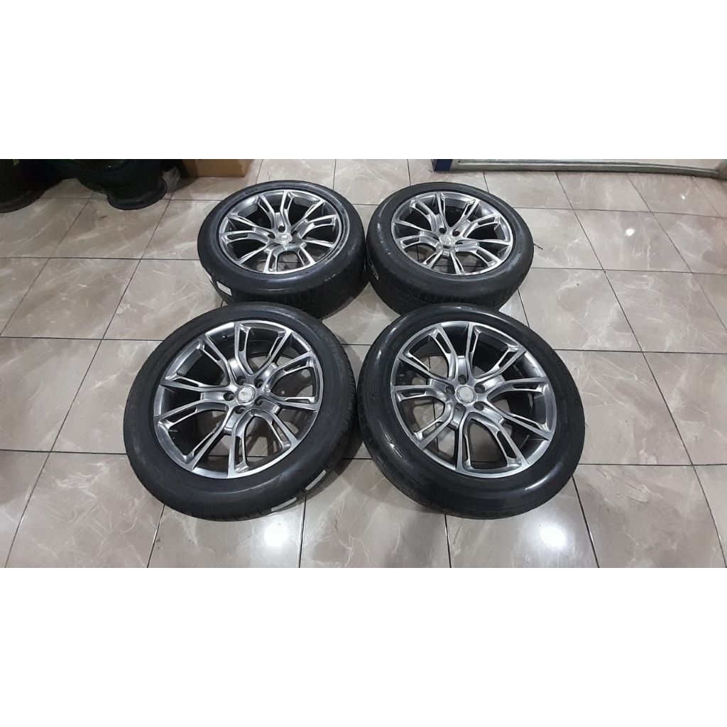 Velg dan ban bekas mobil racing ring 20 lebar 9 baut 6x139.7 + ban bonus 70%