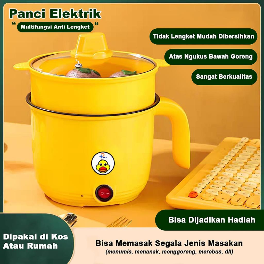 KN - Kompor Elektrik Multifungsi Bebek Kuning Kecil /panci Elektrik Multifungsi Anti lengket