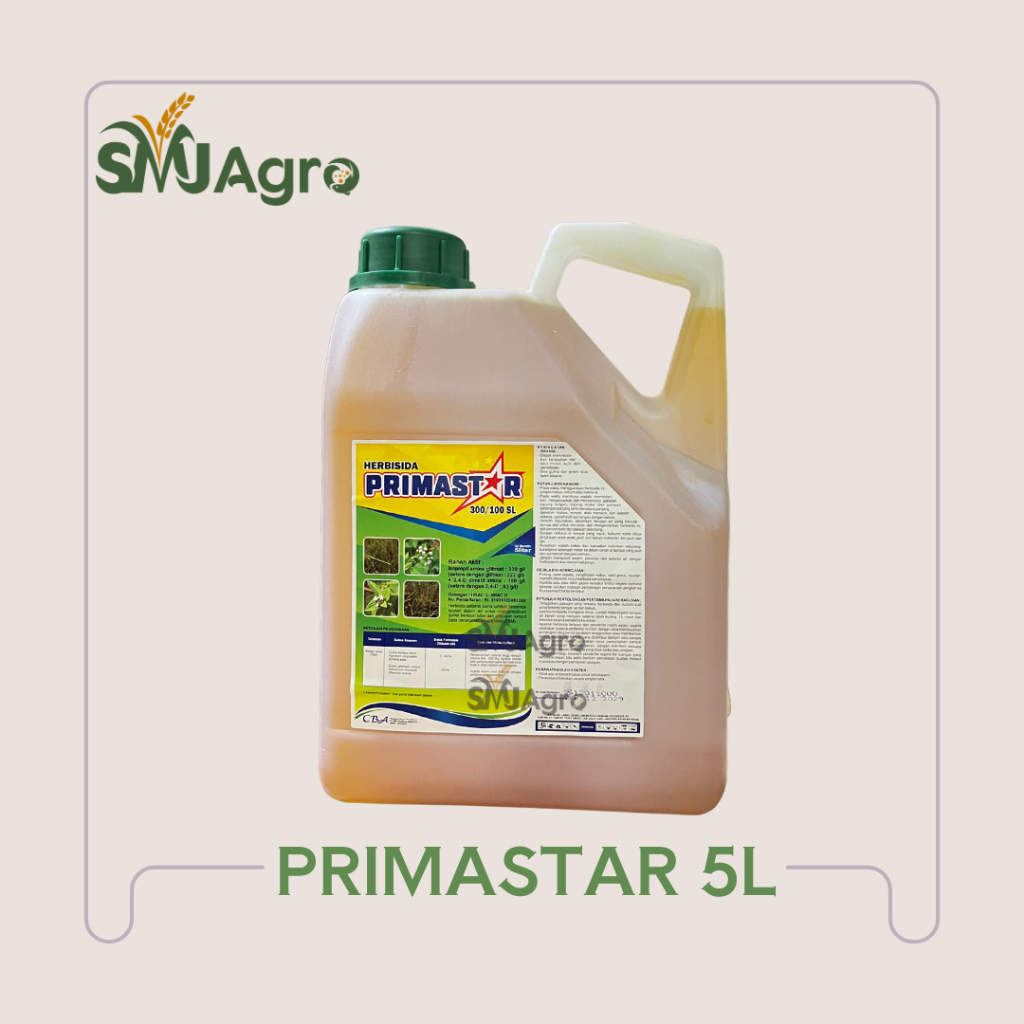 Herbisida PRIMASTAR 300 SL 5 Liter – Obat Rumput Ampuh Gulma Daun Lebar & Rumput Liar