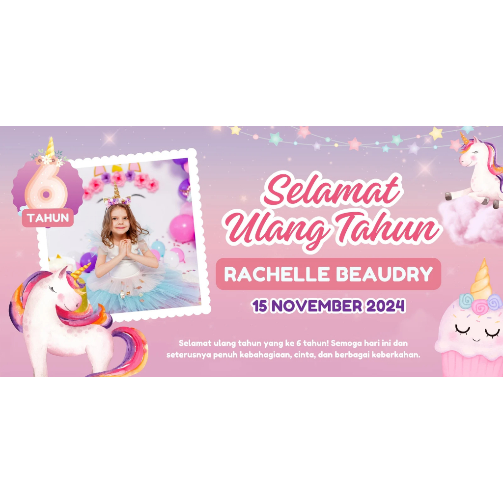 [KILAT] Banner Spanduk Ucapan Ulang Tahun / Wisuda / Duka Cita - FREE DESAIN