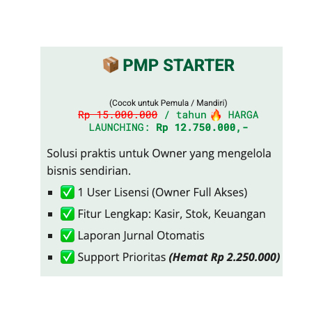 Paket Starter - Poultry Manager Pro - Aplikasi Kasir Toko Poultry Shop, Aplikasi Recording Ayam Pete