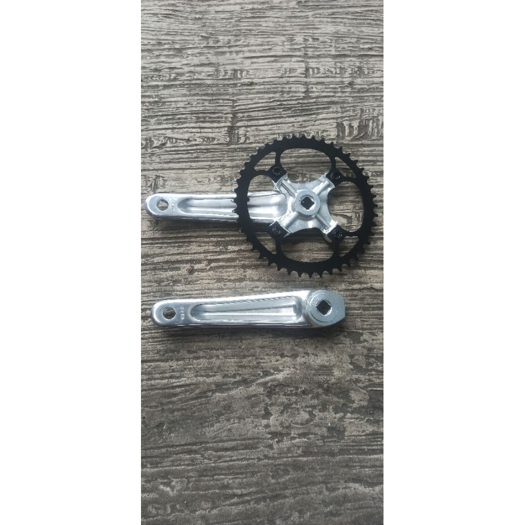 DJBIKESBDG CRANK SINGLE FIXED GEAR 44T ARM 170 MTB BMX RACE