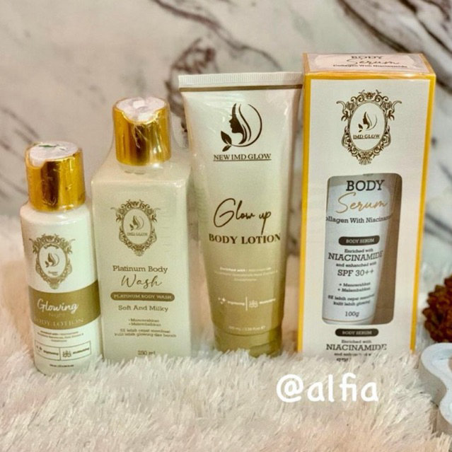 HB GLOWING LENGKAP ISI 4 (sabun serum hb siang hb malam glowing)