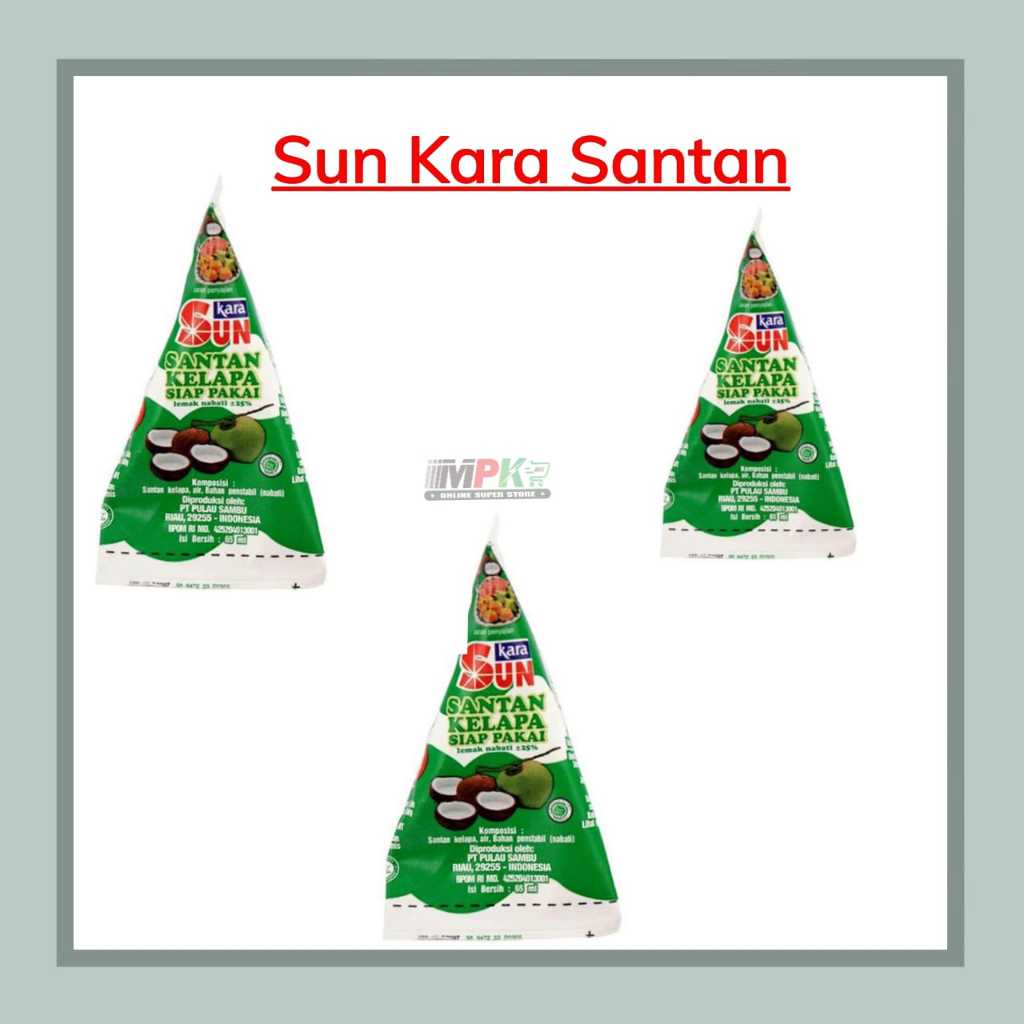 Sun Kara Kecil 65 Gram,Santan Cair,Santan Instan
